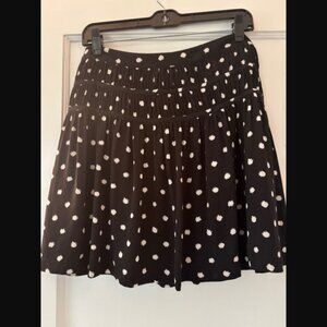 LOFT black & white polka dot skirt